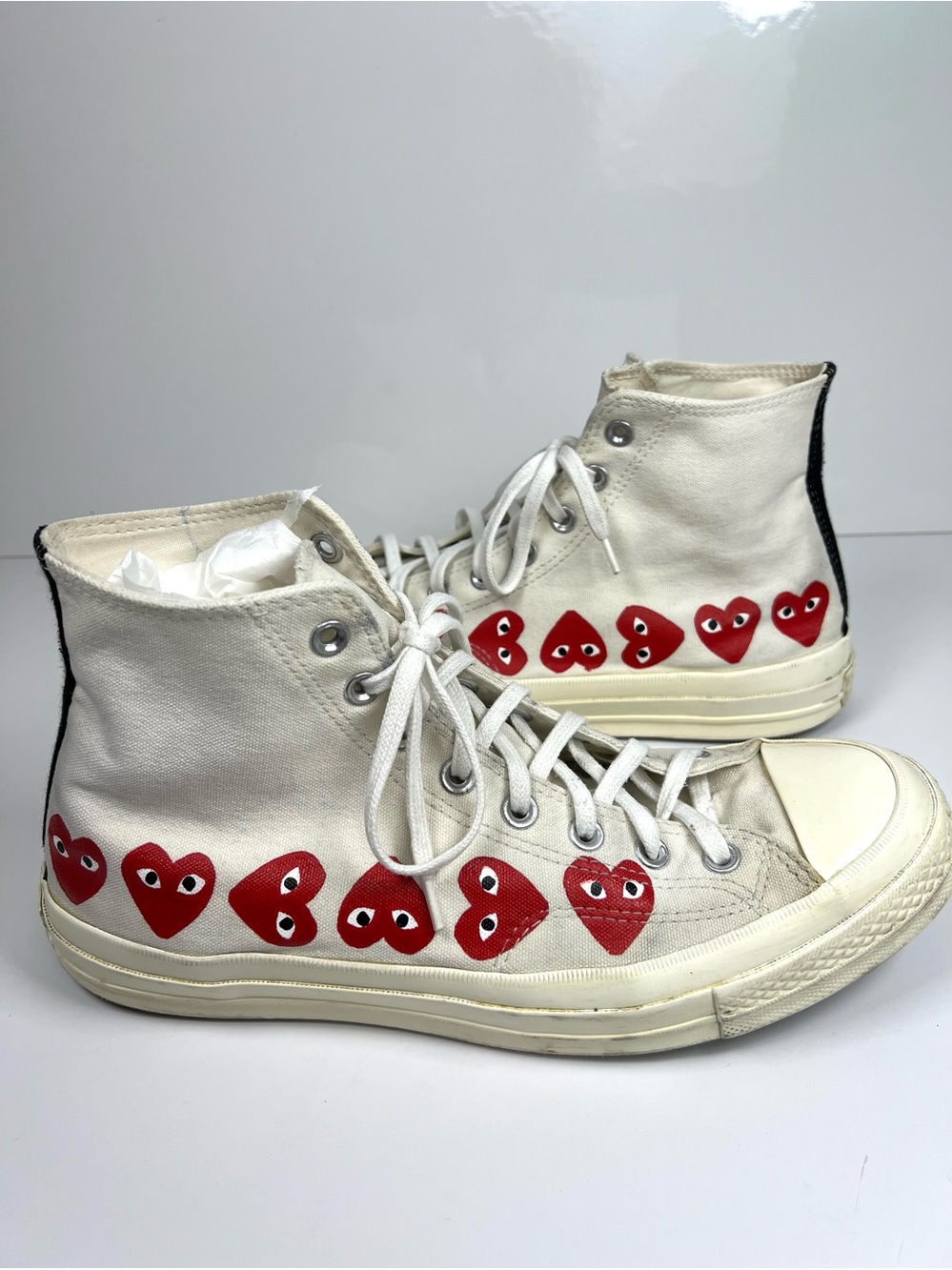 CDG CONVERSE X COMME DES GARCONS PLAY MultiHeart 70 Sneaker 162972C M10 W12